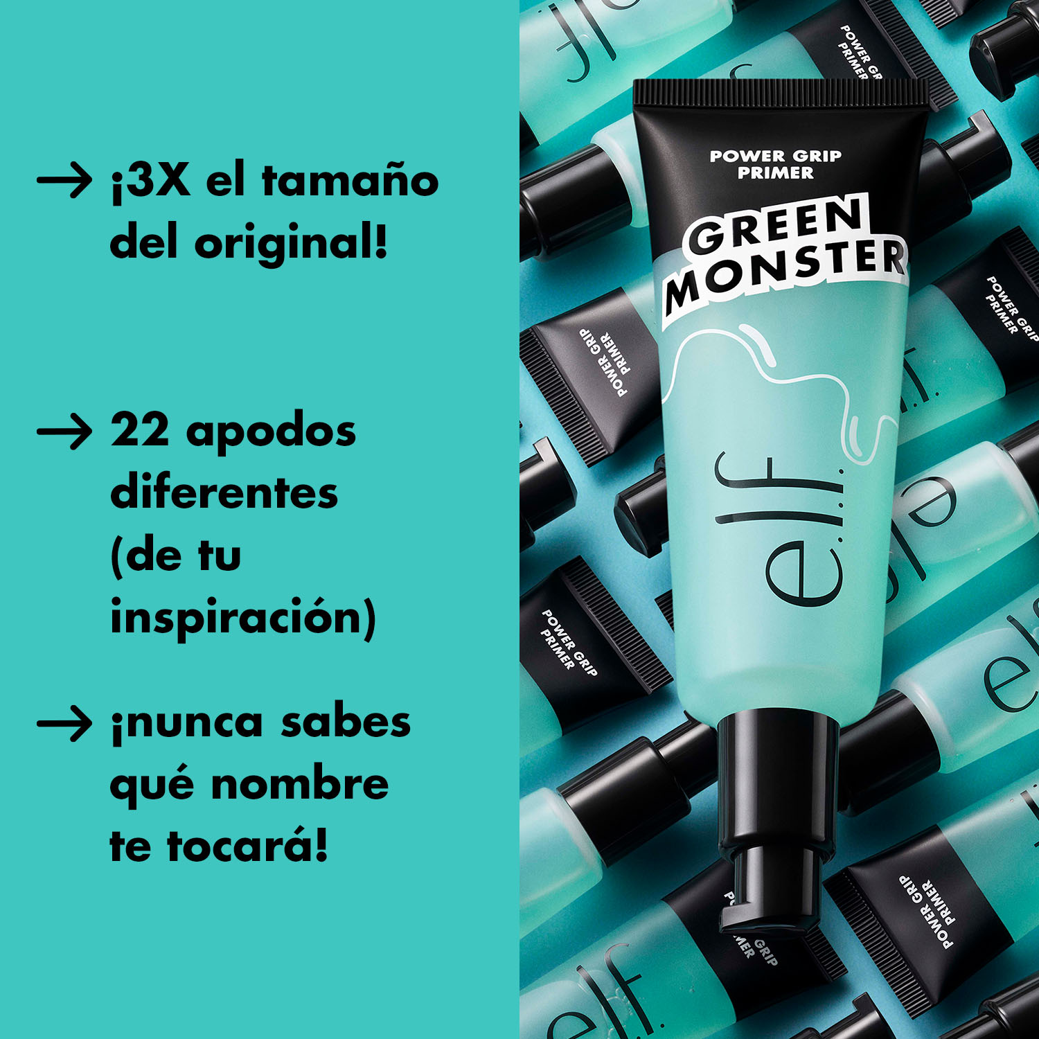 E.L.F. POWER GRIP PRIMER JUMBO (PREBASE FACIAL DE MAQUILLAJE HIDRATANTE A BASE DE GEL GRAN TAMAÑO)